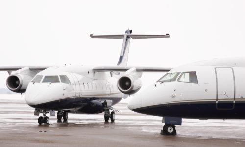 two dornier aircraft outside on hangar ramp