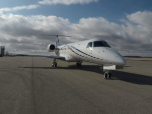 embraer erj135 outside hangar ramp