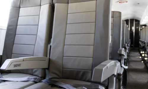 new united goderich - airplane aisle of seats