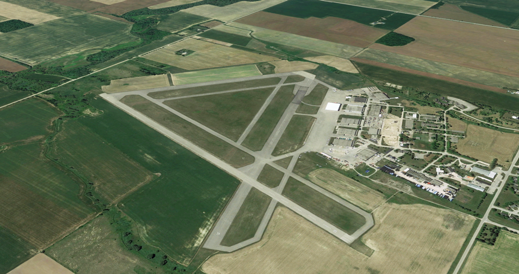 aerial view of huron industrial park in 2018