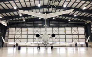 gulfstream iv aircraft in hangar